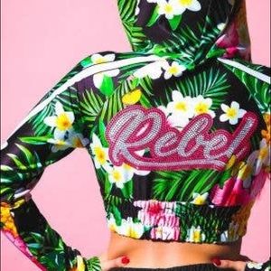 Rebel Athletic Lost in Paradise Cropped Hoodie